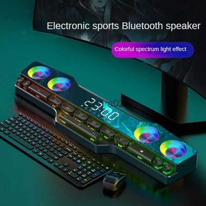 Computerluidsprekers DIVOOM IJVERAAR V18 Kleurrijke toetsenbordluidspreker Thuisdesktopcomputer Audiogame LED Kleurrijke lichten Esports Bluetooth-luidspreker YQ231103