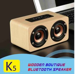 Haut-parleurs d'ordinateur K5 ordinateur en bois haut-parleur de bureau 5.0 haut-parleurs Bluetooth sans fil barre hi-fi Portable Home cinéma TV caisson de basses HD double haut-parleurs YQ231103