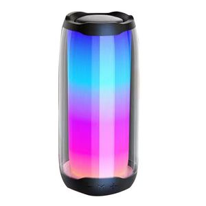 RGB Bluetooth Speaker with Subwoofer and Pulsating Flash Light, Portable Wireless Outdoor Speaker for Party, Home, Travel
