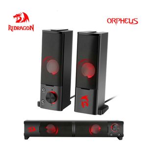 Computer Speakers REDRAGON Orpheus GS550 aux 3.5mm stereo surround music smart speakers column sound bar computer PC home notebook TV loudspeakers 230518