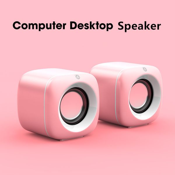Haut-parleurs d'ordinateur Haut-parleur d'ordinateur USB pour ordinateur portable PC Subwoofer Lecteur de musique filaire Haut-parleurs audio Haut-parleur de basses profondes Pas de haut-parleur Bluetooth 230518