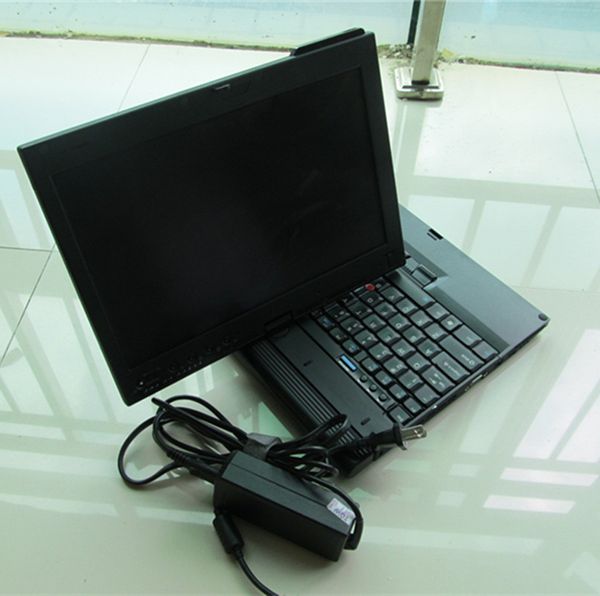 Super outil de diagnostic informatique avec disque dur de réparation alldata 1 to 10.53 et version installée atsg ordinateur portable x200t écran tactile pour voitures camions