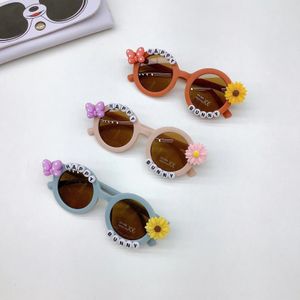 concave bloemen schattige kinderzonnebril baby voor jongens en meisjes bril 240419