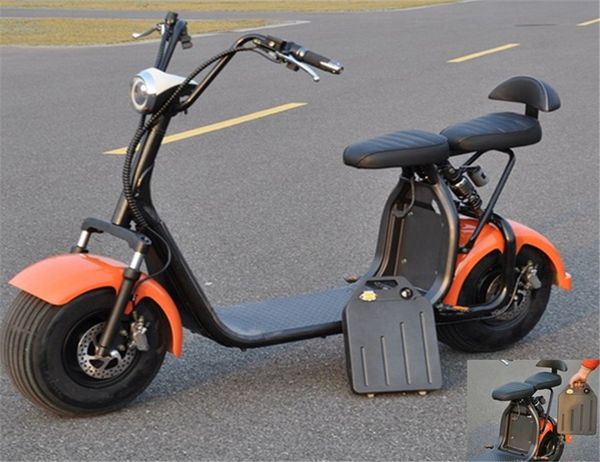 Batería extraíble oculta 1500W Scooter eléctrico Scooter Amluido hidráulico Absorbador adecuado para motocicletas a largo plazo