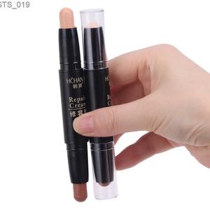 Correcteur 1 pièce, bâton de Modification du visage à Double tête, Base de maquillage professionnelle, correcteur, contour du visage impeccable, cosmétiques pour femmes