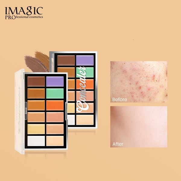 Correcteur IMAGIC 12 couleurs Palette crème couvre les marques d'acné cernes couverture complète costume pour toutes les peaux apprêt maquillage 230809