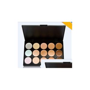 Concealer Palette 15 Kleuren Gezichtscrème Gezichtsverzorging Camouflage Make-Up Met Borstels 15 Kleuren Drop Levering Gezondheid Schoonheid Dhdsr