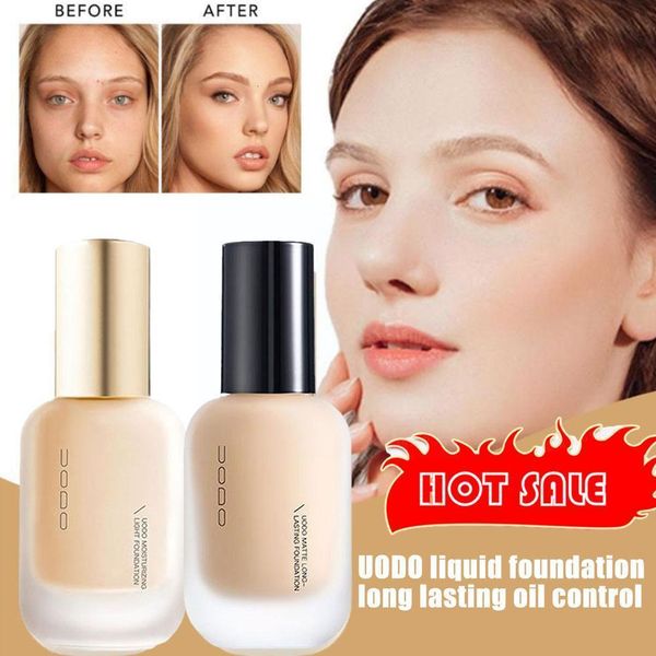 Corriente UODO 30ml Fundación líquida Longlasting BB Cream Fskin para un cuidado de la piel dura y brillante para la piel S5X8 230815