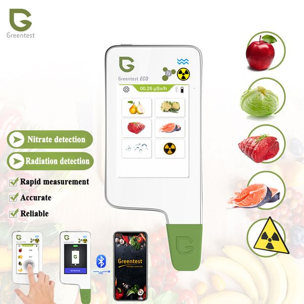 Medidores de concentración Greentest Digital Food Nitrate Tester Medidores de concentración de cocina casera para fruta Vegetal Carne Radiación TDS Detector de agua 230721