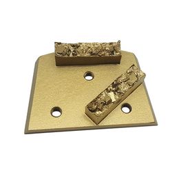 Eliminación de epoxi de hormigón Dos segmentos de barra mezclados con almohadillas de piso de PCD divididas Disco abrasivo de diamante PCD dividido para Lavina X Series 12PCS174b