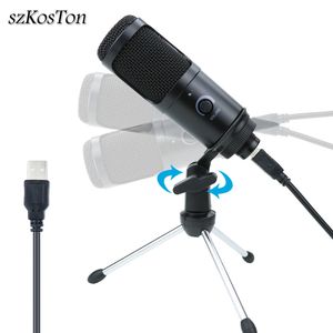 Condensateur Enregistrement PC Portable YouTube Vidéo Chat Gaming Podcast Studio USB Microphone Professionnel Avec Support