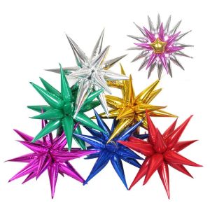 Cône 50cm Ballon Explosion Star Balloons Foil Birthday Party Supplies Decoration Cérémonie d'ouverture