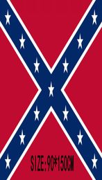 Vlag van de Confederate Burgeroorlog Confederate Vlag Confederate Battle Flags Tweezijdig bedrukte vlag Nationale polyester vlaggen 90x150cm8454887