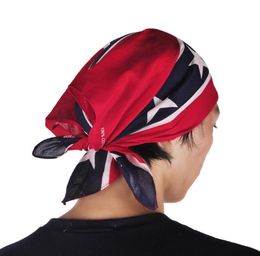 Confederate Vlag bandana's do-rags hoofddoeken Burgeroorlog Vlag 55*55cm Bandana Hoofdband Voor Volwassen Bandana's Nationaal Polyester Katoen8819160