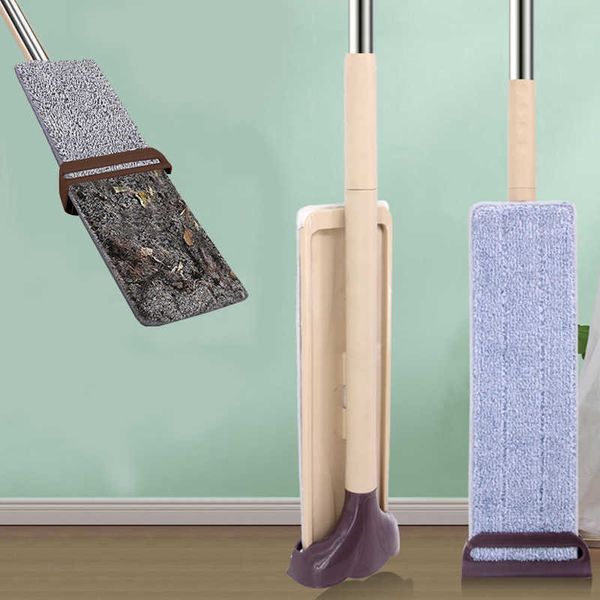 Conges Squeeze MOPS pour nettoyage de sol Magic Main Lavage libre à la main avec 3pcs tissu Remplacer les outils de nettoyage à la maison 210805