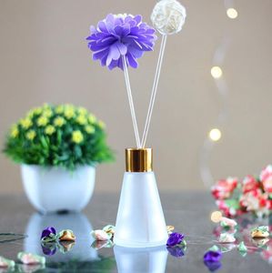 Conische aromatherapie glazen flessen 30 ml 60 ml geur volatilisatie bril container rotan riet diffuser auto parfum fles rrd7540