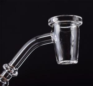 Conique Banger Nail Quartz Clair Cerceau Bord Bol 10mm 14mm 18mm Femelle Mâle Verre Bong Domeless Bangers Ongles Dab Rig Verre Bong