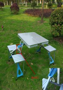 Ensemble de salle à manger pliant d'extérieur, Table Portable pour ustensiles de Camping pour pique-nique, table de camp 1674474