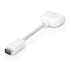 Conecte su Apple MacBook a un monitor VGA con Mini -DVI Male a VGA Female Monitor Cable Adaptador de video - White Ideal para usuarios de MacBook