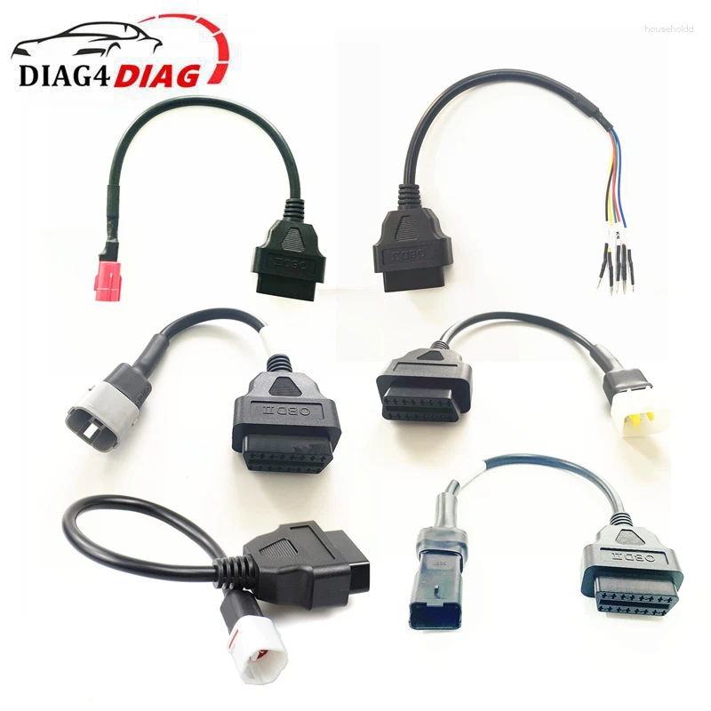 Connector K CAN Cable For Motorcycle YAMAHA 3/4pin HONDA 4/6Pin OBD2 Extension Motor Diagnostics