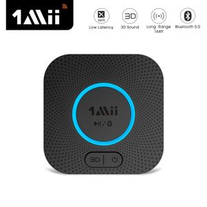 Conectores 1Mii B06Plus Receptor de audio Bluetooth aptX LL 3D Enlace dual de largo alcance Adaptador Bluetooth auxiliar de 3,5 mm para auriculares de coche Estéreo doméstico