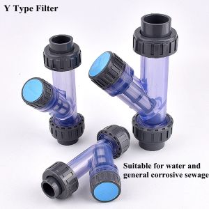 Conectores 1pc I.D 20~63mm UPVC YType Filtro Acuario Tanque de Peces Conector de Tubería Jardín Riego Riego Tubo de Agua Filtros Montaje de Junta