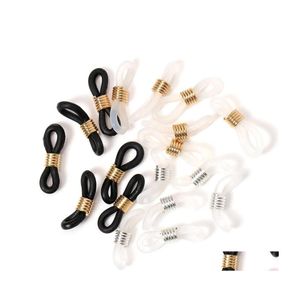 Connecteurs 200 pièces/lot noir blanc clair Sport lunettes corde lunettes chaînes lunettes accessoires lunettes supports connecteur C3 Dro Dh7Vf