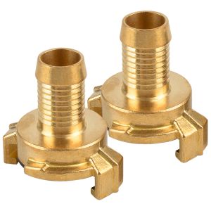 Connecteurs 2PCS pour 19 mm Diamètre de remplacement de diamètre Pièce de tuyau de raccord de jardin Plug dans le système GEKA Adaptateur de laiton de couplage rapide Geka System