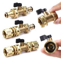 Connectoren 3/4" Messing Ball Balve Slangadapter Beweegbaar gewricht 16 mm Fopspeen Snelkoppeling Tuinirrigatiepijp Besproeiingskoppeling Extender