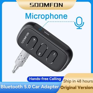 Connectoren 3,5 mm Jack Aux Bluetooth -adapter Wireless Bluetooth 5.0 ontvanger voor luidspreker hoofdtelefoon auto stereo handsfree bellen auto kit