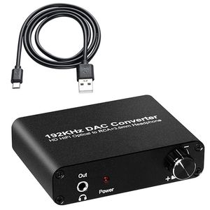 Connecteurs 5.1ch DAC Converter Audio Decoder Digital Optical Coaxial Toslink to RCA 3,5 mm Jack Support Dolby AC3 DTS 5.1 2.0ch
