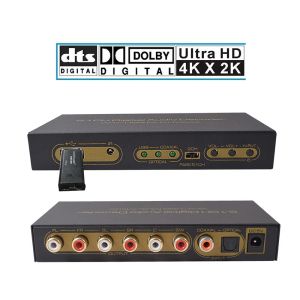 Connecteurs 5.1ch SPDIF COAXIAL Digital Audio Decoder avec USB Multimedia Audio Player 5.1 Audio AC3 DTS LPCM pour DVD PC VCD SW07M2