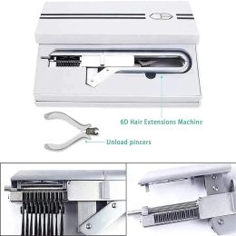 Connectors 6D Haarverlenging Machine 10 Rij Professionele NoTrace Hair Extensions Tool 100% Echt Menselijk Haar Clip voor Salon