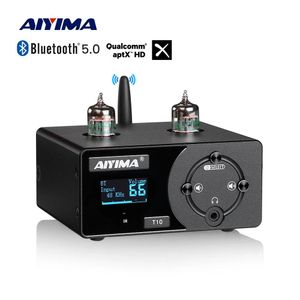 Connectoren Aiyima Audio T10 Decoder Mini HiFi USB DAC -hoofdtelefoonversterker Bluetooth QCC3031 APTX Coaxiale opt PCUSB Remote Control