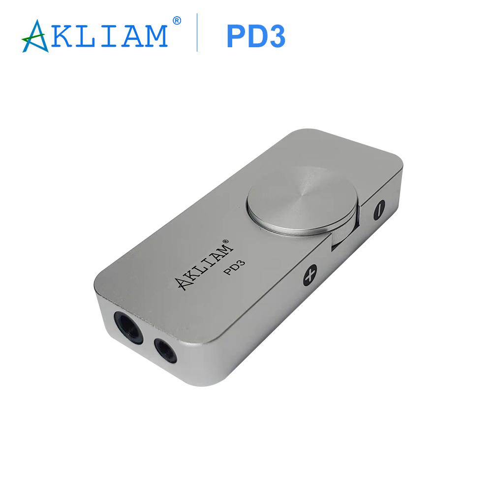 Connectoren Akliam Pd3 Dual Cs43131 Draagbare USB Dac Type C / Lighing naar 2,5 mm Balans 3,5 mm Stereohoofdtelefoonversterker