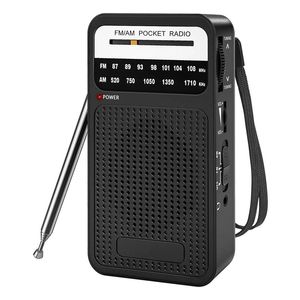 Connectoren Am Fm-zakradio, transistorradio met luidspreker, hoofdtelefoonaansluiting, draagbare radio voor gebruik binnen en buiten