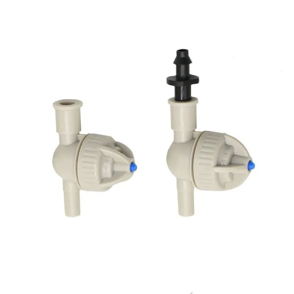 Connecteurs Valve de brumisation anti-goutte, trou intérieur de 6mm à 6mm, trou extérieur, valve d'irrigation pour arroseur suspendu de serre, 100 pièces