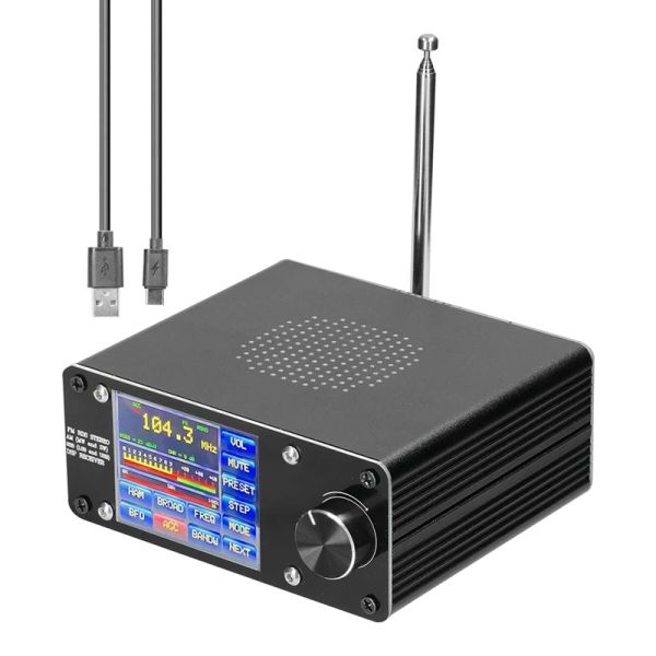 Conectores Ats100 Si4732/si4735 Receptor de radio de banda de onda completa Fm Lw (mw Sw) Ssb (lsb Usb) Soporte para búsqueda de transmisiones