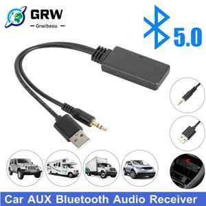 Connecteurs Bluetooth 2020 Récepteur Bluetooth sans fil universel pour voiture USB 3,5 mm Aux Media Bluetooth 5.0 Lecteur de musique Adaptateur audio pour BMW