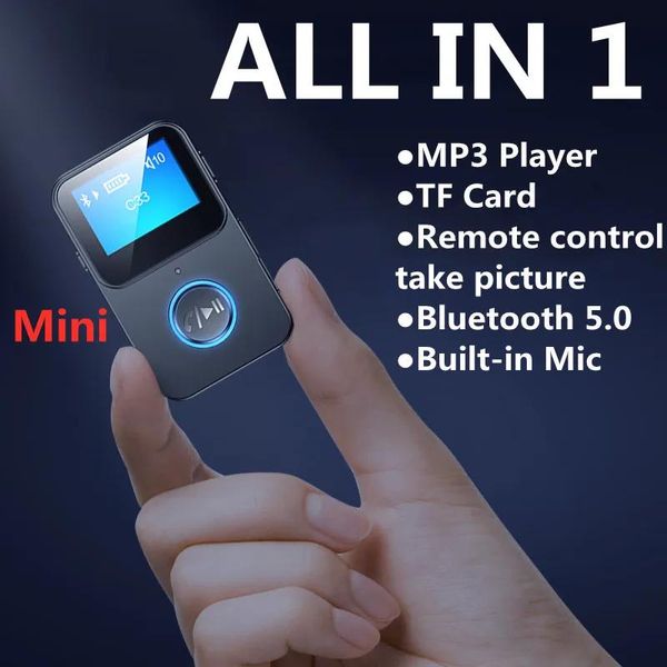 Conectores Bluetooth 5.0 Receptor de audio TF TF MP3 Player LCD Pantalla de 3.5 mm Aux Stereo Adaptador inalámbrico con micrófono para auriculares de altavoces de automóvil