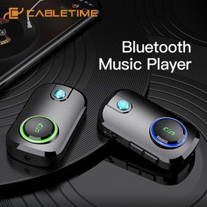 Connecteurs CableTime Bluetooth Receiver 5.0 Mode Free Mode de commutation Bouton Émetteur Audio pour la tablette Smart Phone Smart Aux haut-parleur BL22