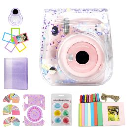 Connecteurs Caiul Accessoire Kit pour Fujifilm Instax Mini 11 Film Camera Purple Quicks Sands Protective