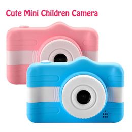 Connecteurs Appareil photo pour enfants Mini appareil photo numérique de dessin animé mignon pour enfants 3,5 pouces 12mp 1080p Caméra vidéo photo Enfant Anniversaire Cadeau de Noël