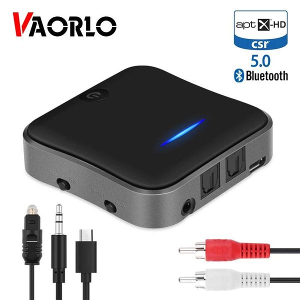 Conectores Csr8675 Transmisor Bluetooth Aptx HD Estéreo 2 en 1 Receptor inalámbrico 5.0 con adaptador Toslink/3.5 Aux/spdif Jack para auriculares de TV