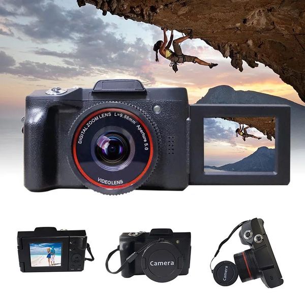 Connecteurs caméra vidéo numérique Full Hd 1080p 16mp, enregistreur avec objectif grand Angle pour Youtube Vlogging Dja99