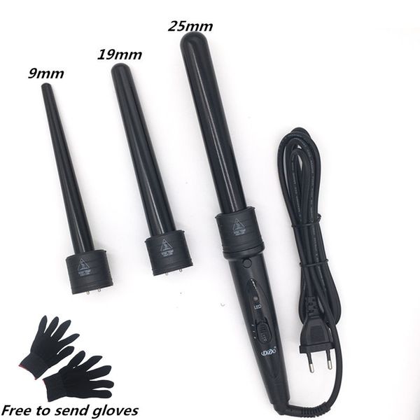 Connecteurs dodo 3 en 1 currlers cutanistes curling baguet wand interchangeable 3 parties clip iron set styles outil 230509