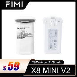 Connecteurs Fimi X8 Mini batterie Rc Drone accessoires 2200 mah/3100 mah batterie de vol intelligente rechargeable pour X8 Mini V2 caméra Drone