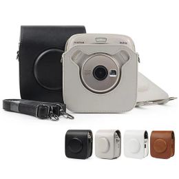 Connecteurs pour Fujifilm Instax Square SQ20 SQ10 Caquine Case Pu Leather Vintage Scolach Socle Pouch Portable Protection de protection de la caméra