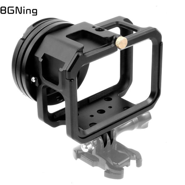 Connecteurs pour GOPRO 9 Metal Protective Cadre Cage Rig pour GoPro Hero11 Black Action Camera Accessories W 52mm UV Lens Filter Mount Adaptateur