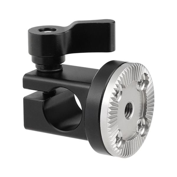 Conectores HDRIG CLAMP de barra de riel individual de 15 mm con M6 ARRI Style Rosette Mount para Camera DSLR Accesorios de fotografía de empujes de manejo